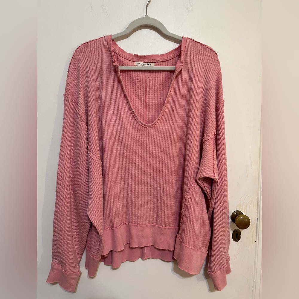 We The Free Buttercup Thermal Shirt Pink Size M